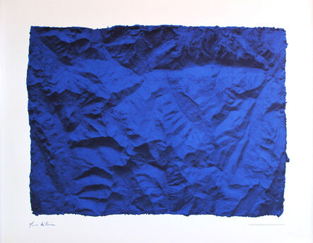 Yves Klein, ‘Untitled (Planetary Blue Relief, RP6) (Certified by Yves Klein Archives), 2015’, 2015