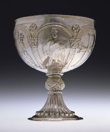 ‘Chalice with Apostles Venerating the Cross’, Early 7th century