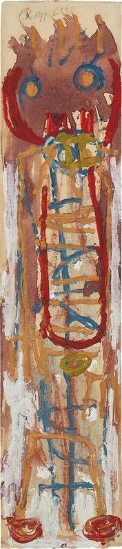 Karel Appel, ‘Laddermannetje’, 1948, Painting, Gouache on paper, Phillips