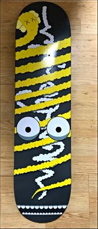 Yellow Snake (Limited Edition, Numbered) Skate Deck