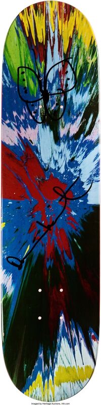 Damien Hirst, ‘Spin Red + Butterfly’, Other, Hand signed and hand drawn, Heritage Auctions