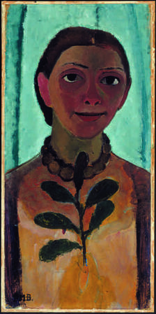 Selbstbildnis mit Kamelienzweig (Self-Portrait with a Camellia Branch)