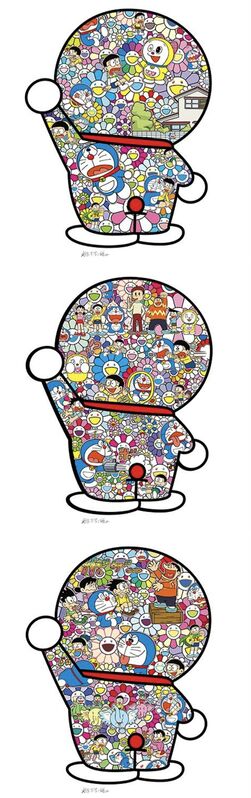 Takashi Murakami, ‘Takashi Murakami x Doraemon Collaboration Silkscreens (Series of 3)﻿ ﻿’, 2019, Print, Silkscreens, Gin Huang Gallery