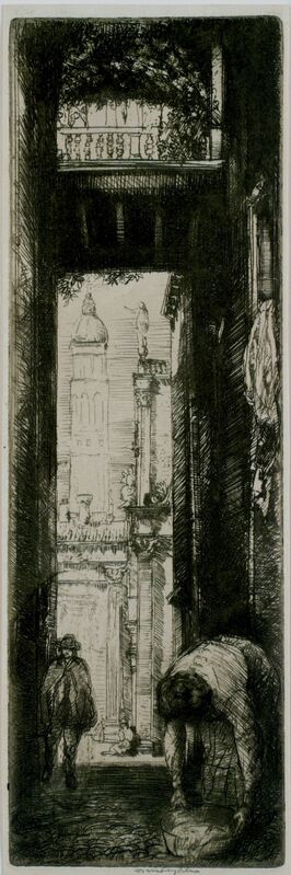 Donald Shaw MacLaughlan, ‘Santa Maria Formosa, Venice’, 1909, Print, Etching, Private Collection, NY