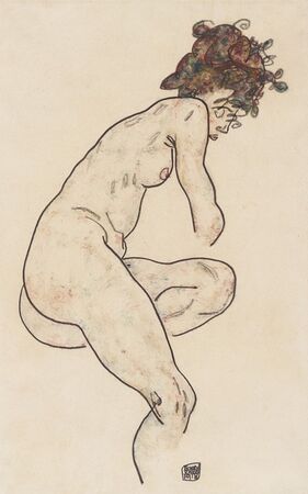 Seated Nude with Bent Left Knee