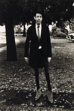 A very thin man in Central Park, N.Y.C.