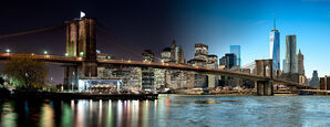 Night & Day - Brooklyn Bridge and Lower Manhattan