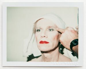 Andy Warhol, Polaroid Self-Portrait in Drag 