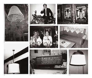 Eight works: (i) Coiled Incense; (ii) Ceiling Lamp; (iii) Fred Hughes; (iv) Natasha Grenfell and Alfred Siu; (v) Hong Kong Street (Truck); (vi) Sign: Cigarette Smoking is Hazardous to Health; (vii) Sofa and Table; (viii) Lamp