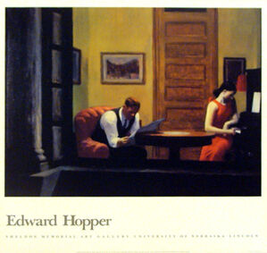 Room in New York Rare Poster Edward Hopper