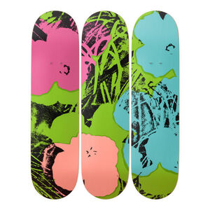 Flowers (Green/Pink) Skateboard Decks