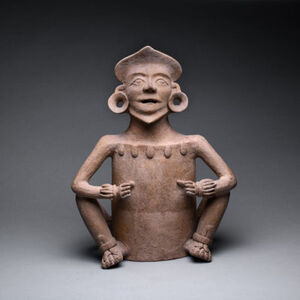 Mixtec Terracotta Incensario in the Form of a Deity 