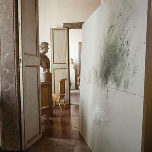 Cy Twombly in Rome  - Untitled #13, X Large size: Mounted in Aluminum