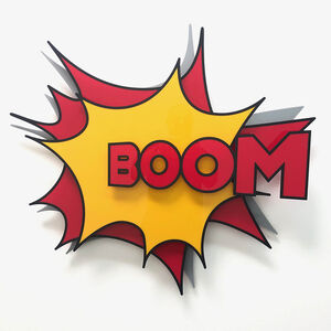  "Boom" Explosive 3D - 4 layer acrylic sculpture