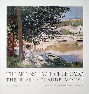 The Art Institute of Chicago, The River, Claude Monet, Continuous Tone (No Dots) Lithographic Poster