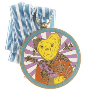 Teddy Bear Necklace Medal (Alan Measles)