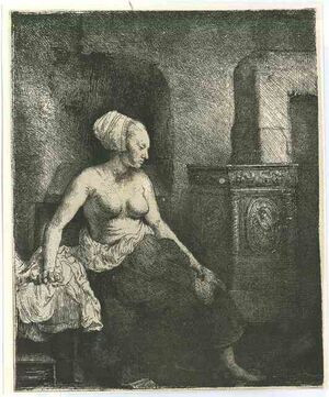 Woman In Front Of The Stove III