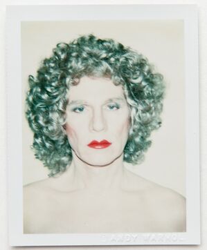 Andy Warhol, Polaroid Self-Portrait in Drag, 1981