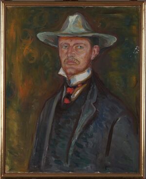 Selvportrett med bredbremmet hat (Self-Portrait in Broad Brimmed Hat)