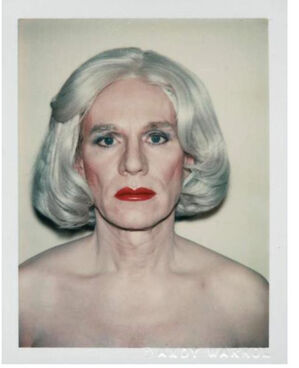 Andy Warhol, Polaroid Photograph, Self-Portrait in Drag (Andy Warhol in Drag), 1981