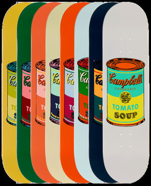 CAMPBELL'S SOUP CANS X8 SKATE DECKS