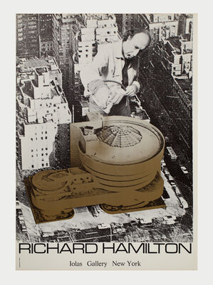 Poster Richard Hamilton's solo show at Iolas Gallery New York