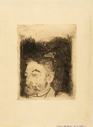 Portrait de Stéphane Mallarmé (Mongan/Kornfeld/Joachim 12 II Ba)