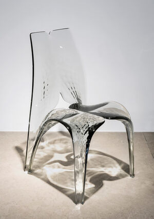 Chair 'Liquid Glacial' Smoke