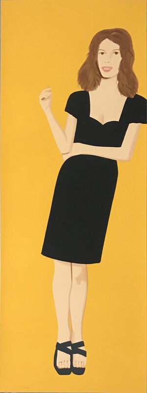 Alex Katz, ‘Black Dress (Cecily)’, 2015, Print, Silkscreen in twenty-four colors, Hamilton-Selway Fine Art Gallery Auction