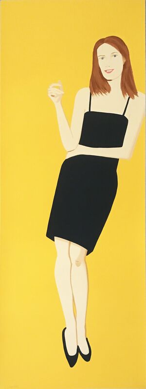 Alex Katz, ‘Black Dress 4 (Sharon)’, 2015, Print, Silkscreen in twenty-six colors, Hamilton-Selway Fine Art Gallery Auction