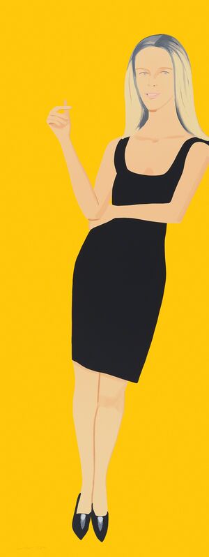 Alex Katz, ‘Yvonne From Black Dress’, 2015, Print, 37 Color Silkscreen, Vertu Fine Art