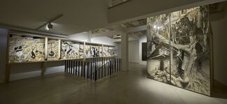 THE RIVER NEVER REMEMBERS THE HOUSE CANNOT FORGET, installation view