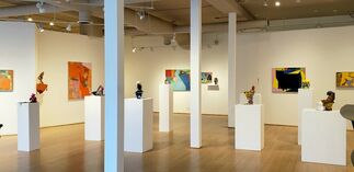Mapping Shapes - paintings and sculpture by Jennifer Bain, installation view