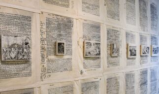 Jesse Krimes: Marking Time in America- The Prison Works (2009–2013), installation view