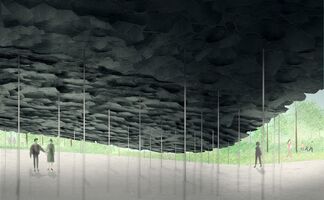 Serpentine Pavilion designed by Junya Ishigami, installation view