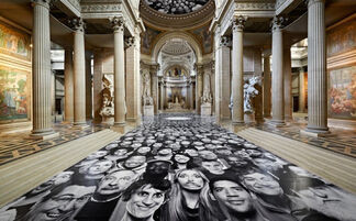 JR: "Au Panthéon!" at Panthéon Paris, France, installation view