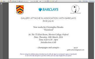 GALLERY ATTACHÉ IN ASSOCIATION WITH BARCLAYS, installation view