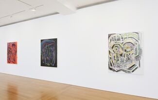Thomas Houseago: Psychedelic Brothers - Drawn Paintings, installation view