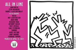 ALL IN LINE: original drawings, prints & lithos, installation view