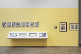 Drawing for Print: Mind Fucks, Kultur Klashes, Pulp Fiction & Pulp Fact by the Illustrious R. Crumb, installation view