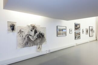 Ernest Pignon-Ernest // "Si je reviens" : Pasolini Assassiné, installation view
