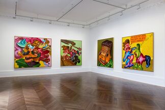 "Peter Saul: Some Terrible Problems", installation view