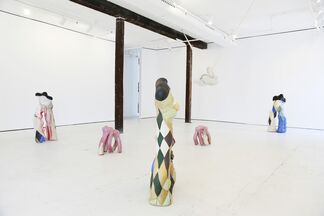 Harlequins and Bathers, installation view
