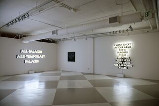 Robert Montgomery: Light As Poetry, installation view
