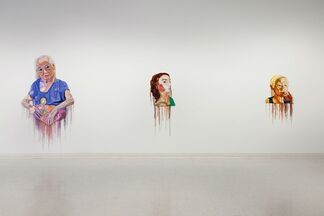 Jo Hamilton: The Matriarchs, the Masked and the Naked Man, installation view