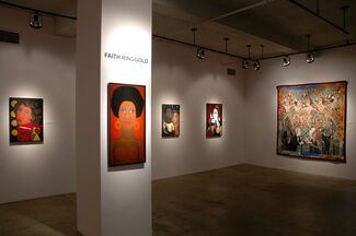 Faith Ringgold's AMERICA: Early Works and Story Quilts, installation view