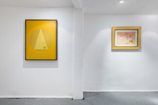 Orange is red brought nearer to humanity by yellow, installation view