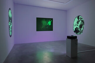 TONY OURSLER. Le volcan Poetics tattoo & UFO, installation view