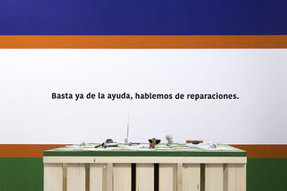 Hablemos de Reparaciones (Let’s Talk Reparations), installation view