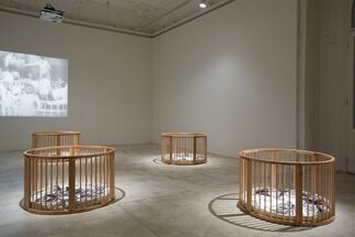 Gülsün Karamustafa - Swaddling the baby, installation view